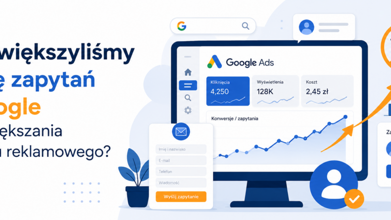 jak zwiększyliśmy liczbę zapytań z google