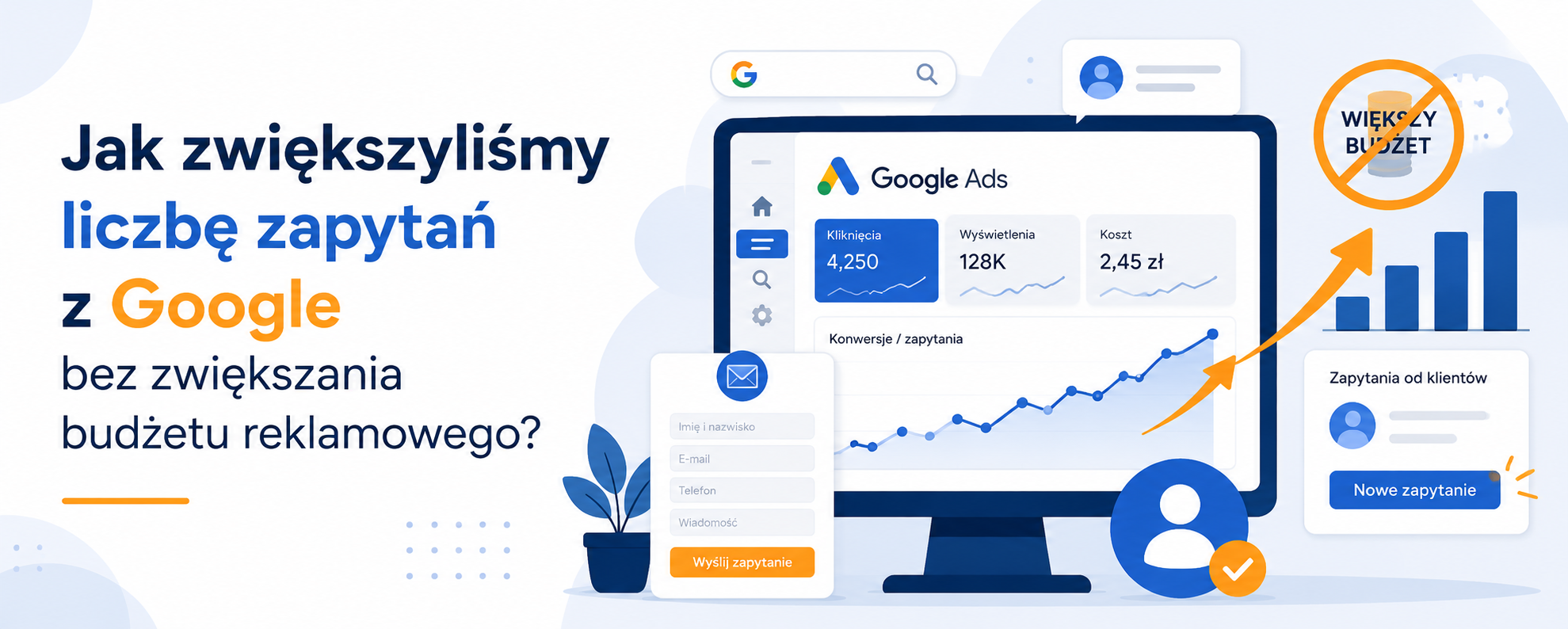 jak zwiększyliśmy liczbę zapytań z google